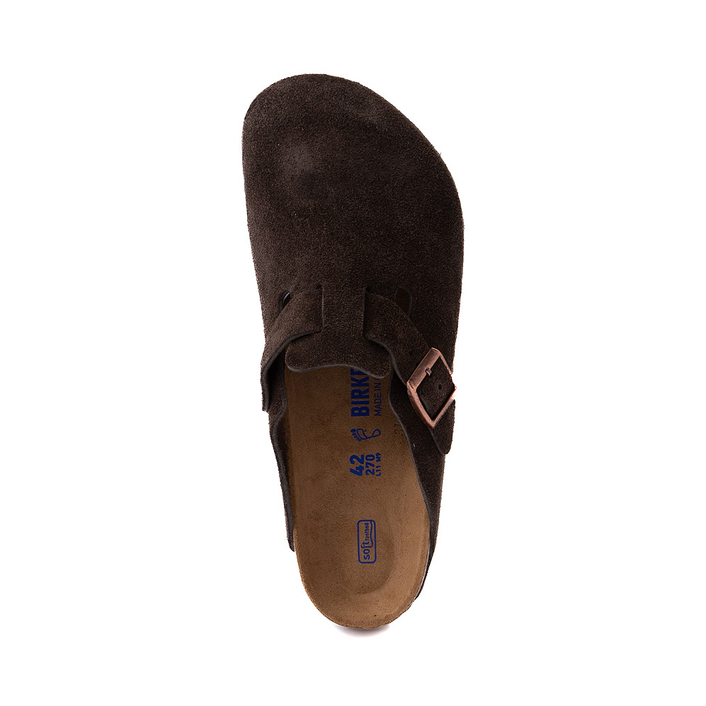 Mens Birkenstock Boston Soft Footbed Clog - Mocha | Journeys