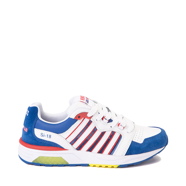 Main view of Womens K-Swiss SI-18 Rannell Athletic Shoe - White / Blue / Red / Sulphur