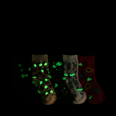 Alternate view of Strawberry Glow Crew Socks 5 Pack - Toddler - Multicolor