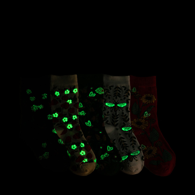 Alternate view of Strawberry Glow Crew Socks 5 Pack - Little Kid - Multicolor