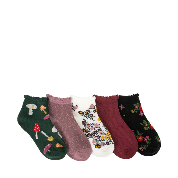Main view of Pointelle Ankle Socks 5 Pack - Little Kid - Multicolor