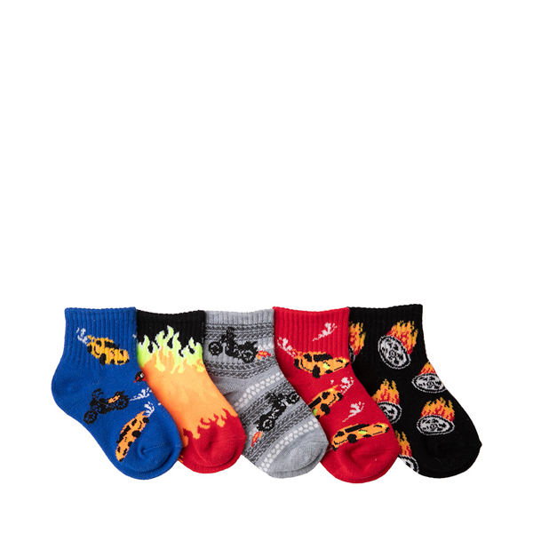 Main view of Fast Glow Quarter Socks 5 Pack - Toddler - Multicolor