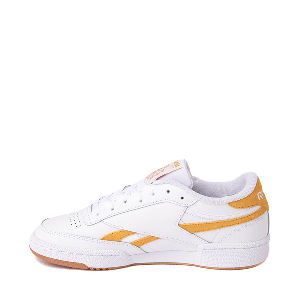 Womens Reebok Club C Revenge Athletic Shoe - White / Gold / Gum