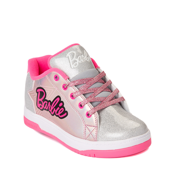 alternate view Heelys x Barbie Split Skate Shoe - Little Kid / Big Kid - Silver / PinkALT5