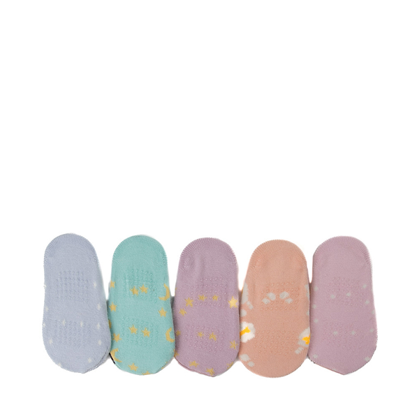 alternate view Sleepy Critters Liner Socks 5 Pack - Baby - Pastel / MulticolorALT1