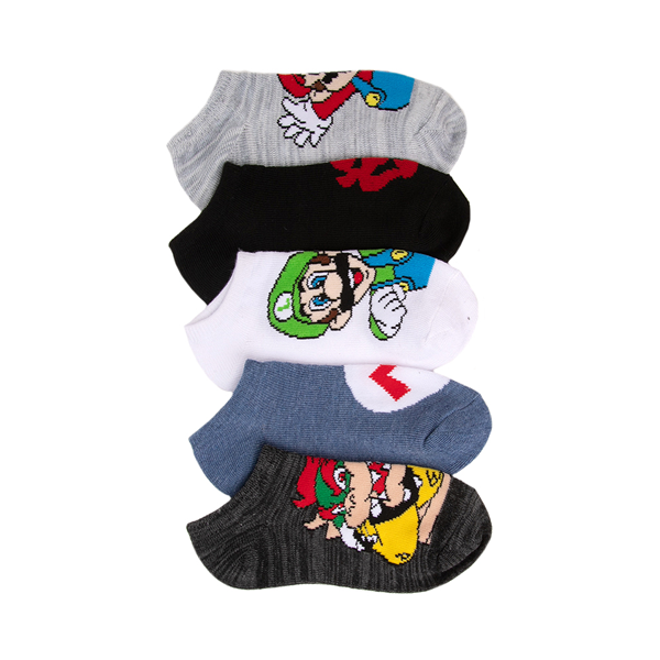Main view of Super Mario Liner Socks 5 Pack - Little Kid - Multicolor