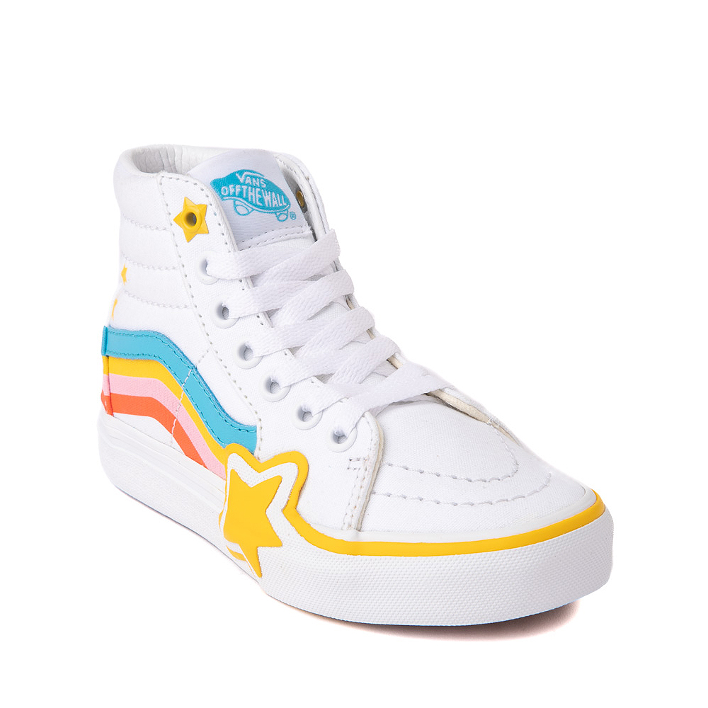 Kid | Shoe Journeys - White / Sk8-Hi Little - Vans Rad Rainbow Skate