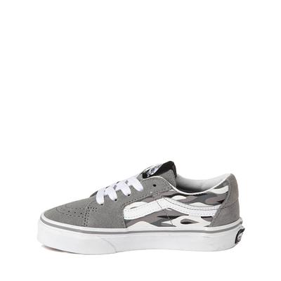 Alternate view of Vans Sk8-Low Skate Shoe - Little Kid - Flame Camo Gray / Black