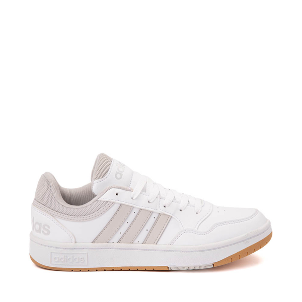 Womens adidas Hoops 3.0 Low Classic Vintage Athletic Shoe - Cloud White / Crystal Gum