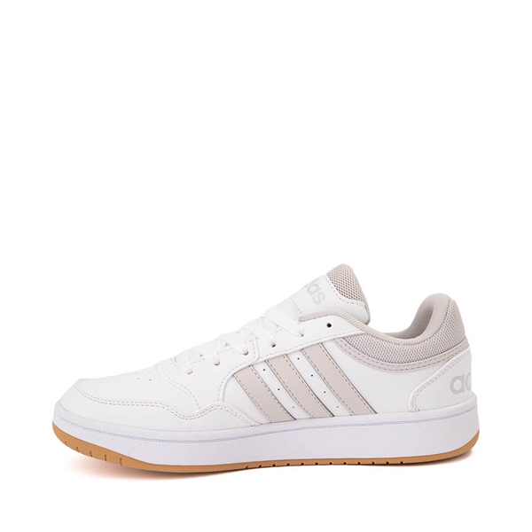 Womens adidas Hoops 3.0 Low Classic Vintage Athletic Shoe - Cloud White / Crystal Gum