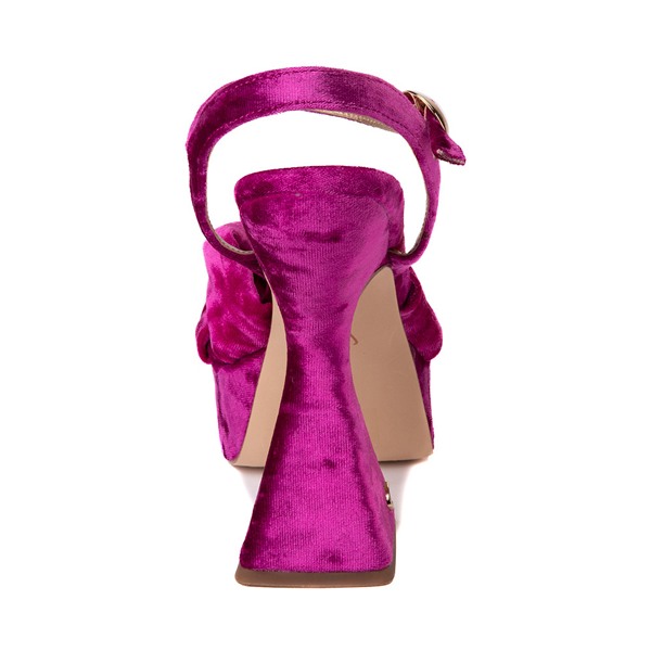 alternate view Womens Circus NY Audrea Platform Sandal - Dark Matrix Magenta VelvetALT4