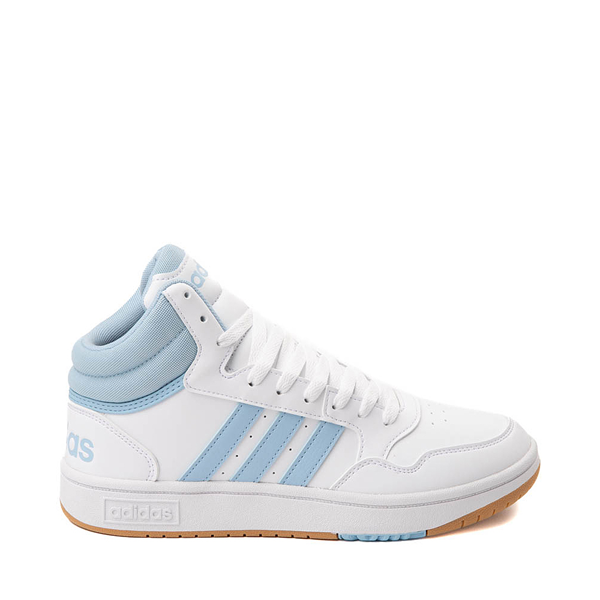 Womens Hoops 3.0 Mid Classic Vintage Athletic Shoe - Cloud White / Clear Sky Blue Gum