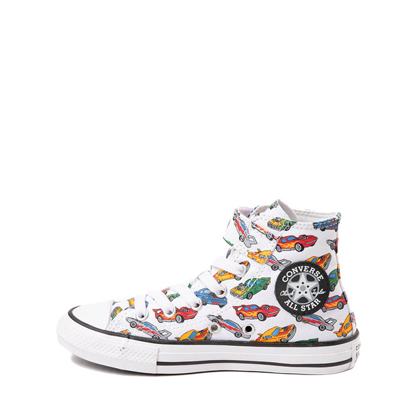 alternate view Converse Chuck Taylor All Star Hi Easy-On Cars Sneaker - Little Kid - White / MulticolorALT1