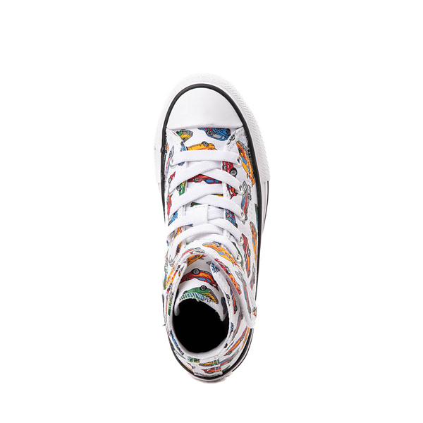 alternate view Converse Chuck Taylor All Star Hi Easy-On Cars Sneaker - Little Kid - White / MulticolorALT2