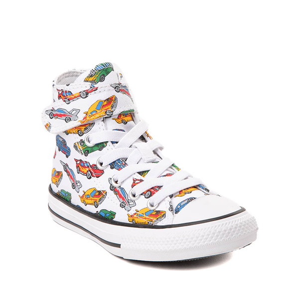 alternate view Converse Chuck Taylor All Star Hi Easy-On Cars Sneaker - Little Kid - White / MulticolorALT5