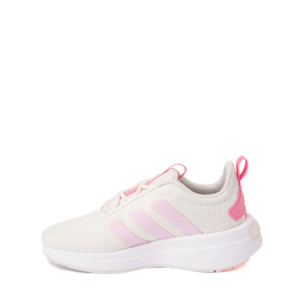 alternate view adidas Racer TR23 Athletic Shoe - Little Kid / Big Kid - Off White / Clear PinkALT1