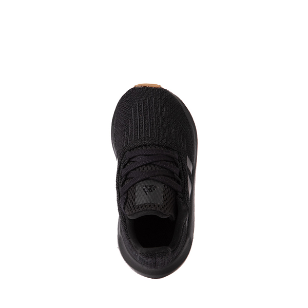 alternate view adidas Swift Run 1.0 Athletic Shoe - Baby / Toddler - Black / GumALT2