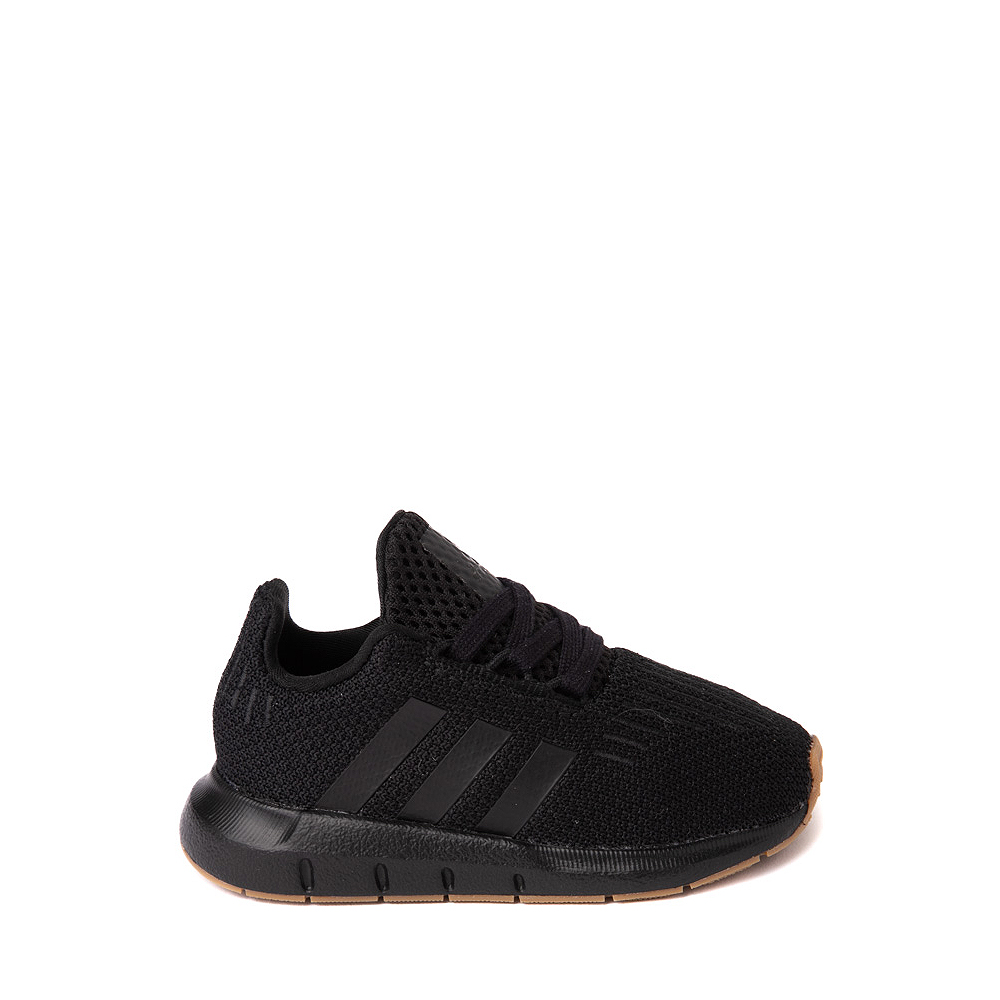 adidas Swift Run 1.0 Athletic Shoe - Baby / Toddler - Black / Gum