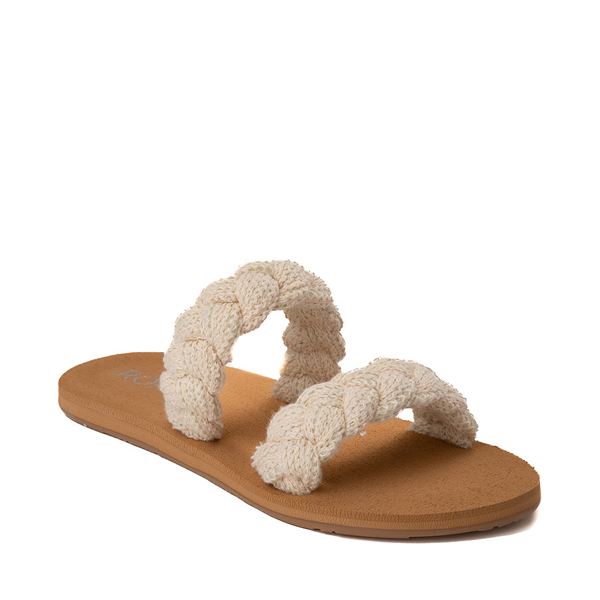 alternate view Womens Roxy Maiya Slide Sandal - Off WhiteALT5
