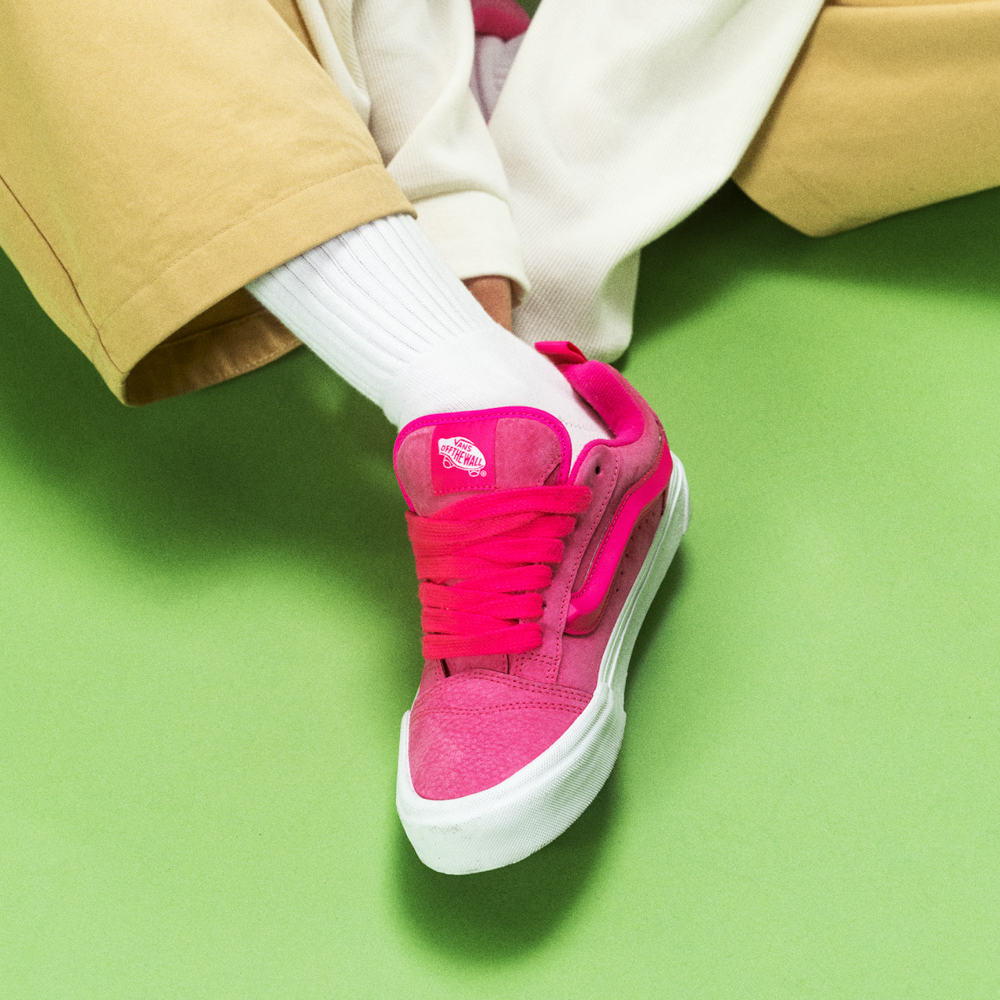 Vans Knu Skool Skate Shoe - Pink Glow | Journeys