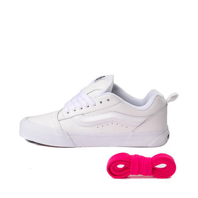 Alternate view of Vans Knu Skool Leather Skate Shoe - True White Monochrome
