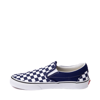 Alternate view of Vans Slip-On Checkerboard Skate Shoe - Beacon Blue