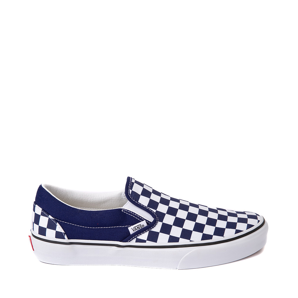 Vans Slip-On Checkerboard Skate Shoe - Beacon Blue
