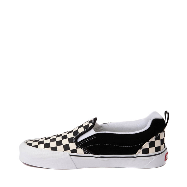 Vans Knu Slip-On Checkerboard Skate Shoe - Black / White
