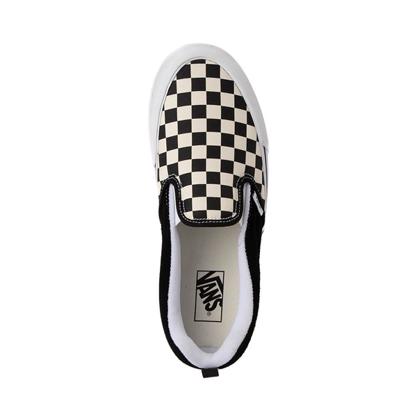 alternate view Vans Knu Slip-On Checkerboard Skate Shoe - Black / WhiteALT2