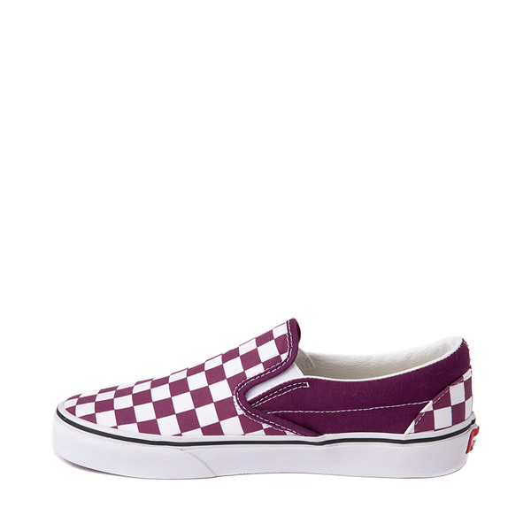 alternate view Vans Slip-On Checkerboard Skate Shoe - Dark PurpleALT1