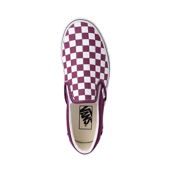 alternate view Vans Slip-On Checkerboard Skate Shoe - Dark PurpleALT2