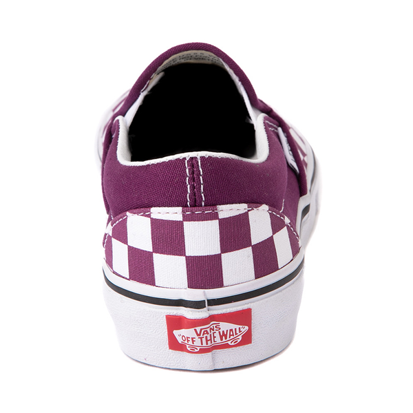 alternate view Vans Slip-On Checkerboard Skate Shoe - Dark PurpleALT4