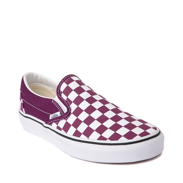 alternate view Vans Slip-On Checkerboard Skate Shoe - Dark PurpleALT5