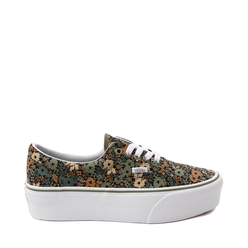 Vans Era Stackform Skate Shoe - Camo Floral / Loden Green