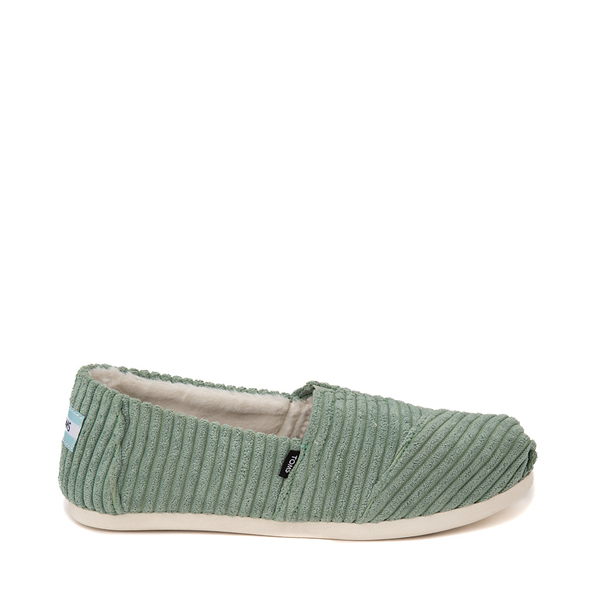 Main view of Womens TOMS Classic Corduroy Slip On Casual Shoe - Dark Ivy