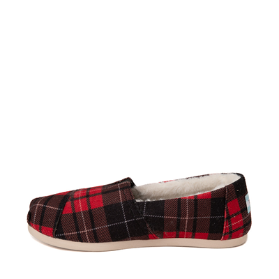 Alternate view of Womens TOMS Classic Slip On Casual Shoe - Red Tartan