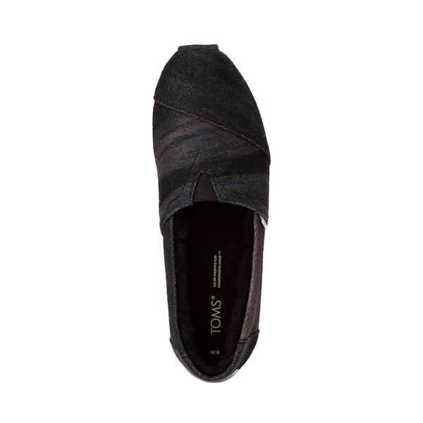 alternate view Womens TOMS Classic Slip On Casual Shoe - Black OmbreALT2
