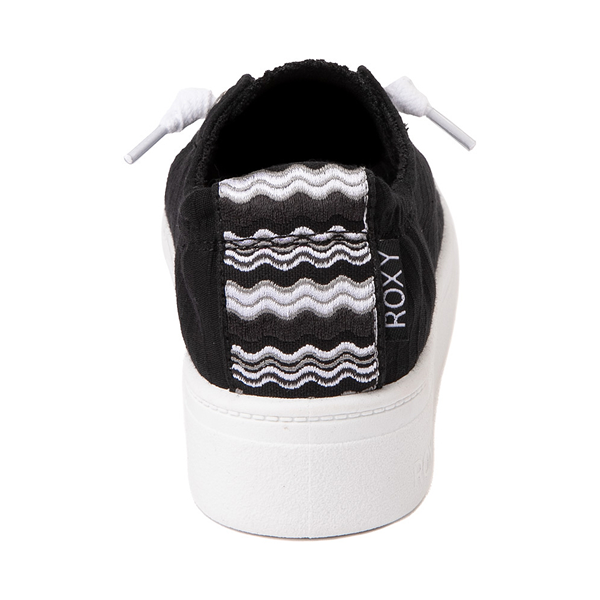 alternate view Womens Roxy Bayshore Platform Casual Shoe - BlackALT4
