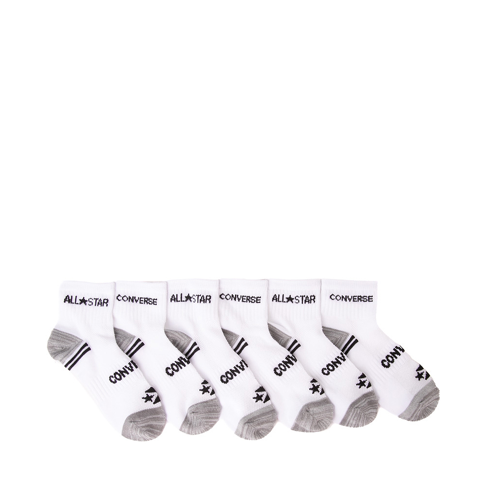 Converse Quarter Socks 6 Pack - Little Kid - White