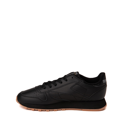 Alternate view of Reebok Classic Leather Athletic Shoe - Big Kid - Black / Gum