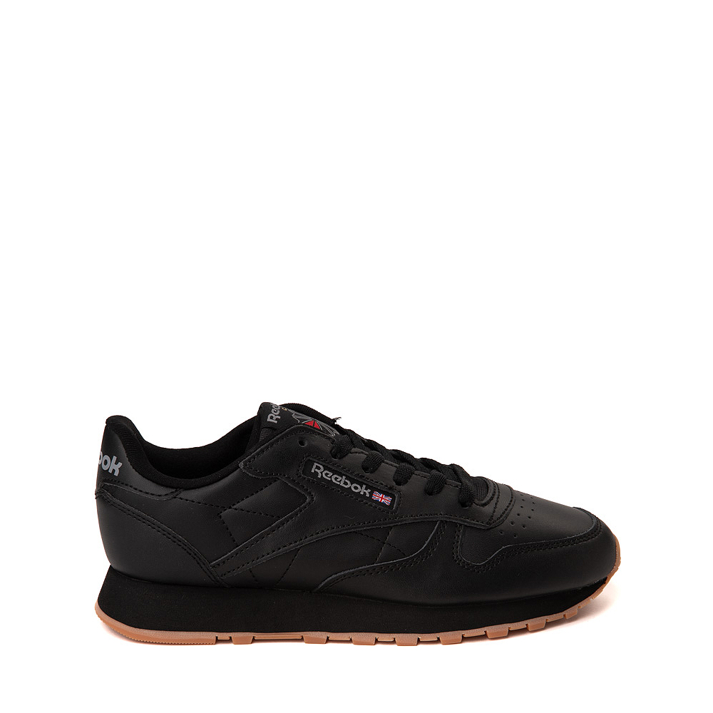 Reebok Classic Leather Athletic Shoe - Big Kid - Black / Gum