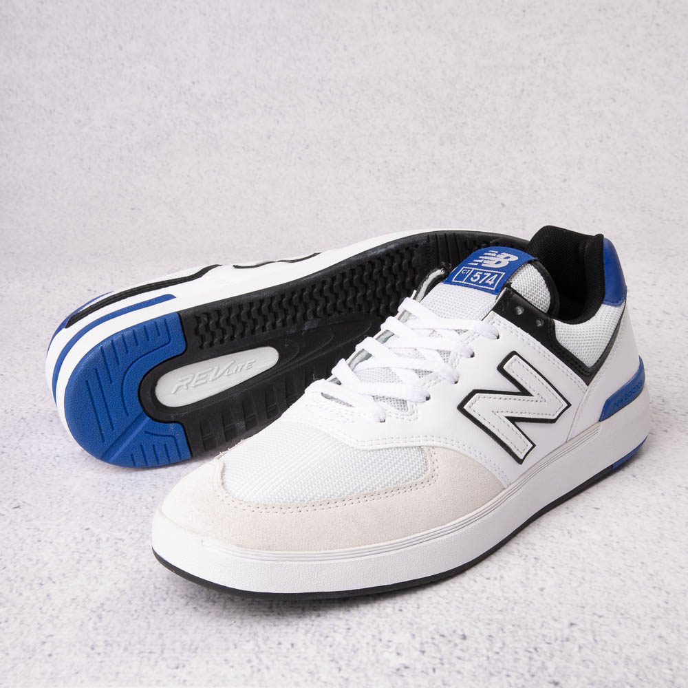 Sneakers homme Velours Bleu et Blanc - NALINGA