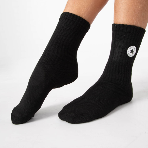 Converse Crew Socks 6 Pack - Little Kid - Black / White