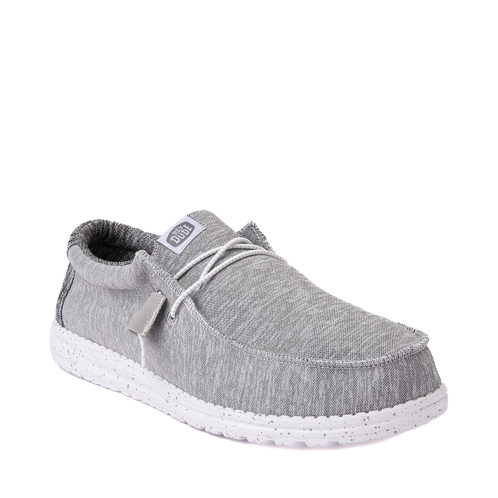 Mens HEYDUDE Wally Sport Casual Shoe Grey Journeys