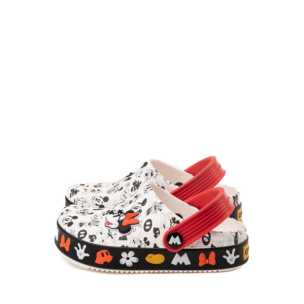 alternate view Crocs Mickey & Minnie Mouse Off Court Clog - Baby / Toddler - WhiteALT1
