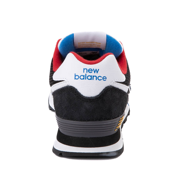 alternate view New Balance 574 Athletic Shoe - Big Kid - Magnet / Black / Serene BlueALT4