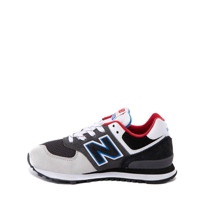 Alternate view of New Balance 574 Athletic Shoe - Big Kid - Magnet / Black / Serene Blue