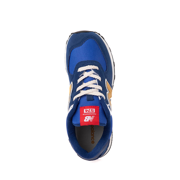alternate view New Balance 574 Athletic Shoe - Little Kid - Night Sky / Gold FusionALT2