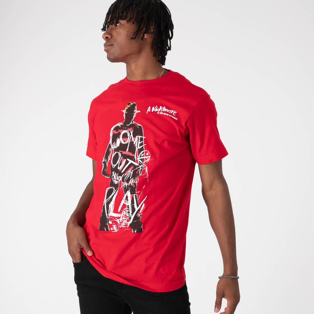 A Nightmare On Elm Street Come Out And Play Tee - Red