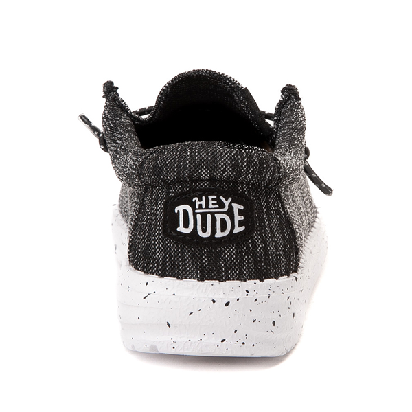 alternate view Hey Dude Wally Casual Shoe - Toddler - Black / WhiteALT4
